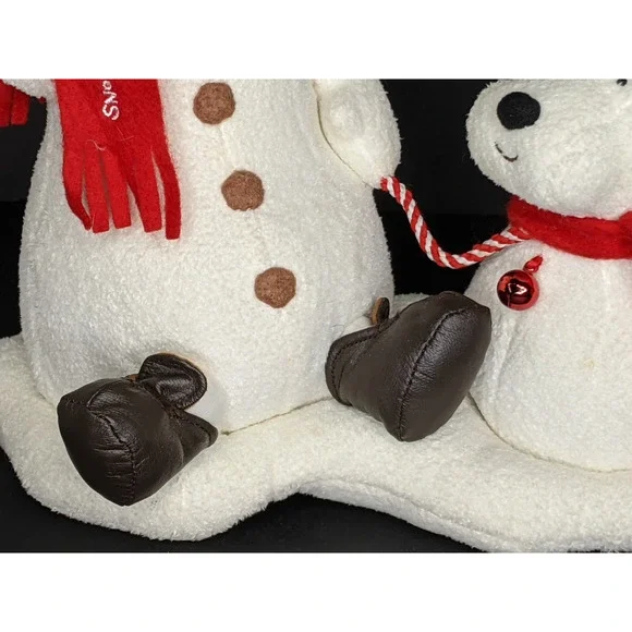 2004 Jingle Pals Snowman Dog Snow What Fun! Animated Singing Works Batteries - Picture 8 of 9